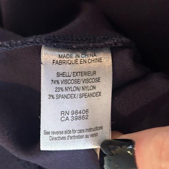 Theory classic navy blue short sleeve jatinn dress short w/ pockets size medium - Picture 7 of 9